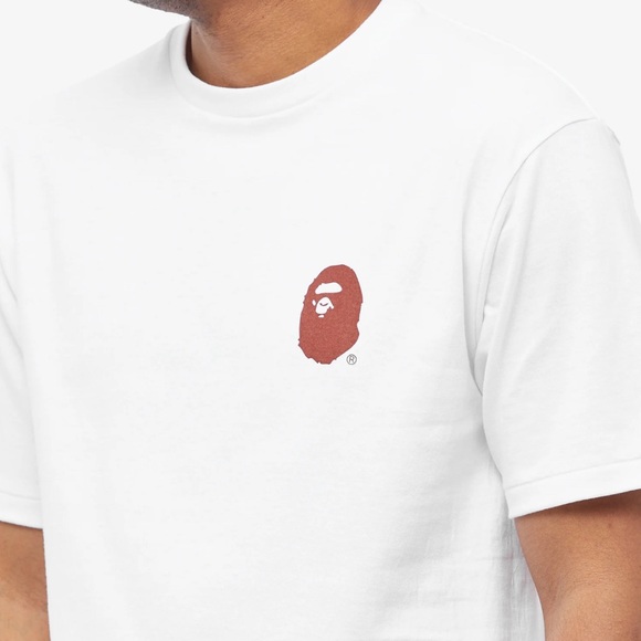 BAPE A BATHING APE LETTERED TEE MENS - Picture 2 of 10